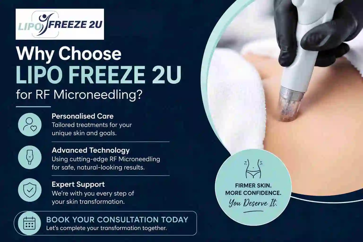Why Choose LIPO FREEZE 2U for RF Microneedling Bury?